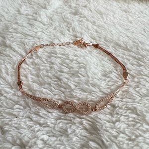 Infinity Love Bracelet 925 Real Silver Charm Bracelet Jewelry Gift For Women